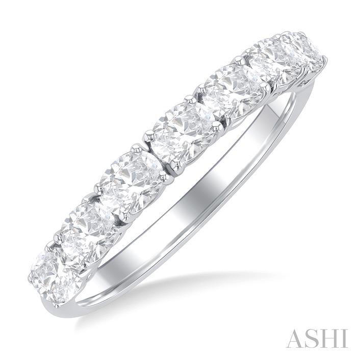 OVAL SHAPE EAST-WEST DIAMOND FASHION BAND