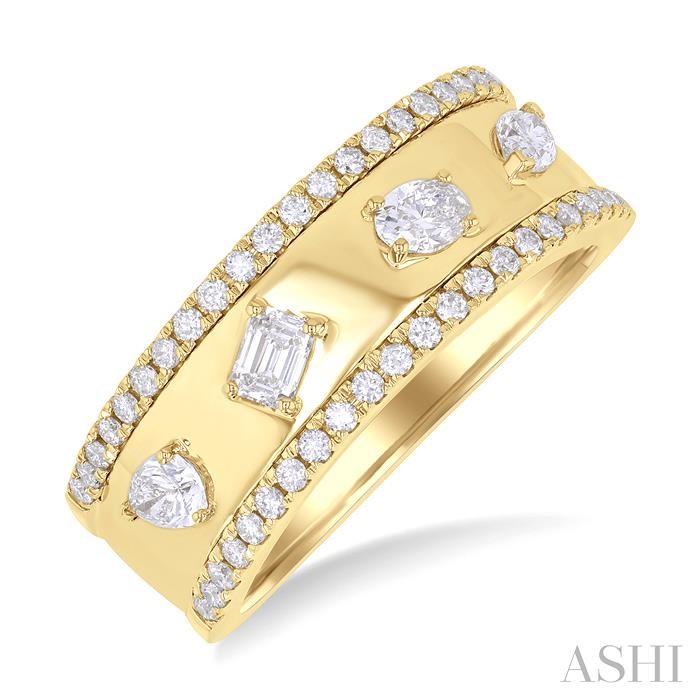 MIXED SHAPE DIAMOND FASHION BAND