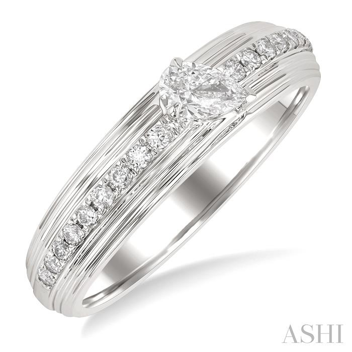 Pear Shape Diamond Fashion Band