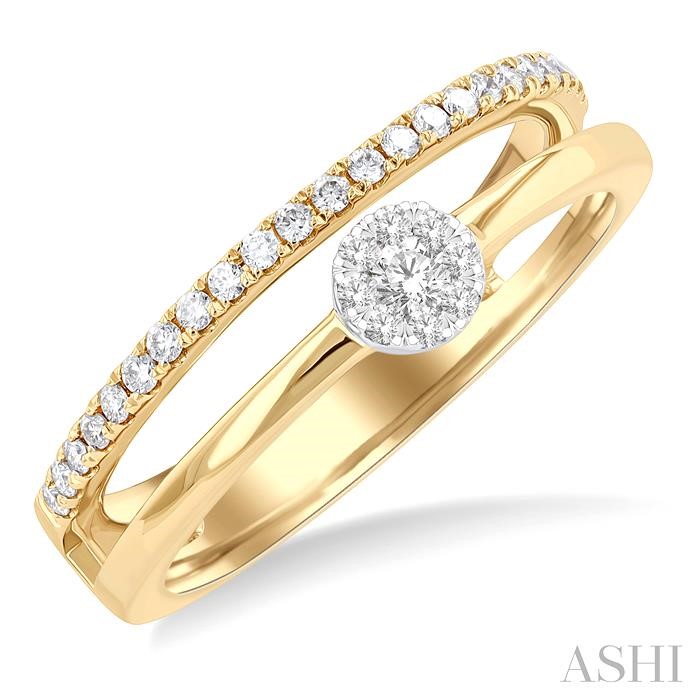 DOUBLE ROW LOVEBRIGHT DIAMOND FASHION RING