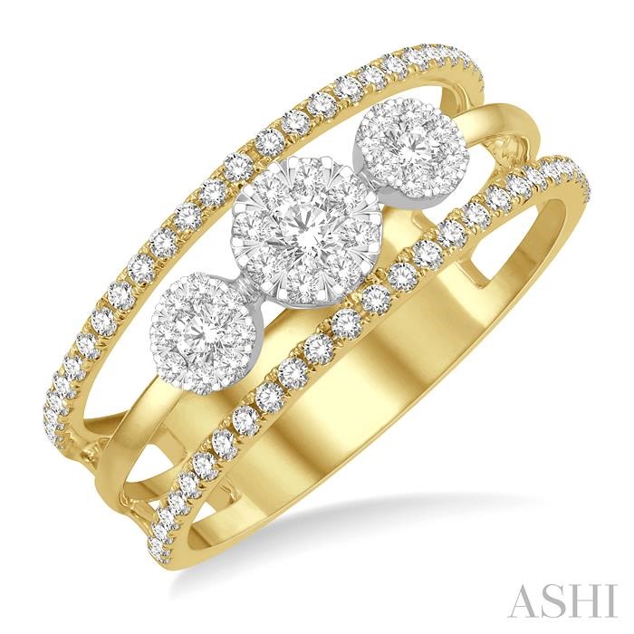 PAST PRESENT & FUTURE LOVEBRIGHT DIAMOND RING