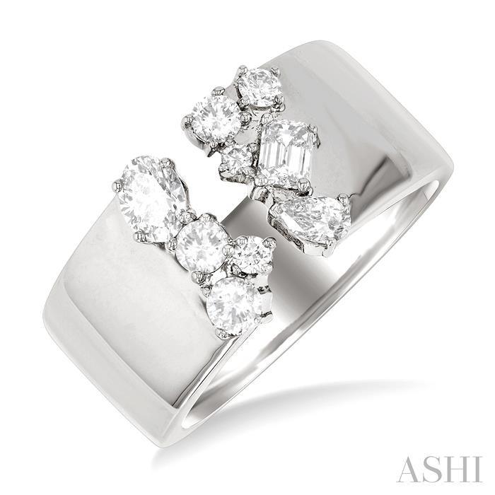 Mixed Shape Diamond Fashion Open Band