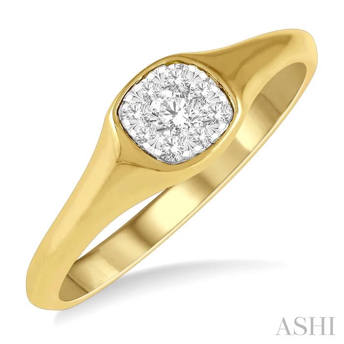 LOVEBRIGHT ESSENTIAL DIAMOND SIGNET RING