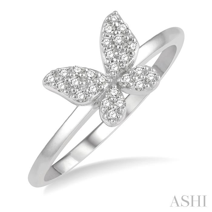 STACKABLE BUTTERFLY PETITE DIAMOND FASHION RING