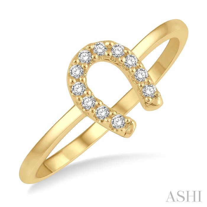 STACKABLE HORSESHOE PETITE DIAMOND FASHION RING