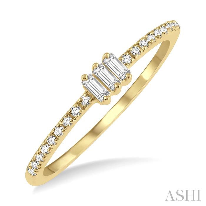 STACKABLE PETITE BAGUETTE DIAMOND FASHION RING