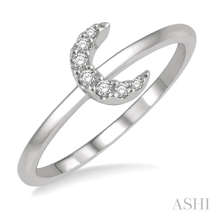 STACKABLE CRESCENT PETITE DIAMOND FASHION RING