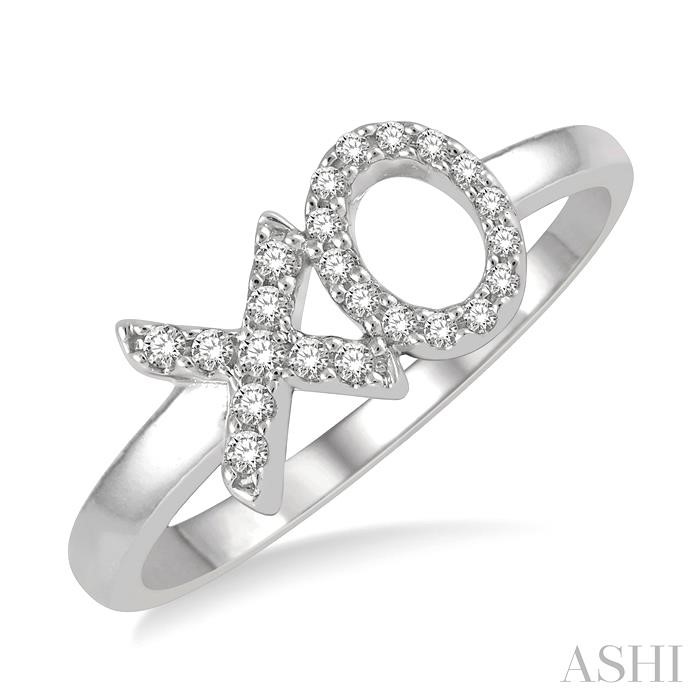 STACKABLE X & O PETITE DIAMOND FASHION RING