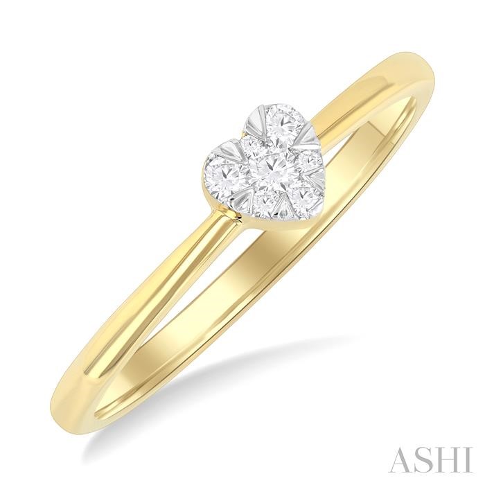 Heart Shape Lovebright Petite Diamond Fashion Ring