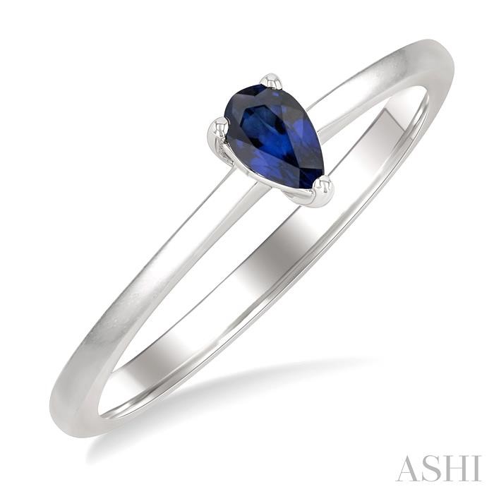 Pear Shape Gemstone Solitaire Ring