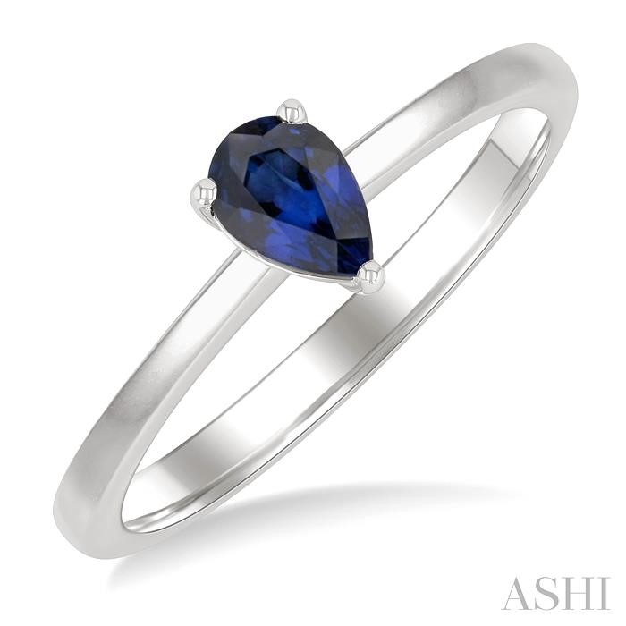 Pear Shape Gemstone Solitaire Ring