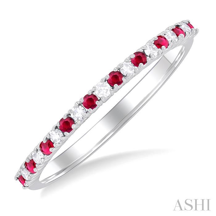 ALTERNATE GEMSTONE & PETITE DIAMOND BAND