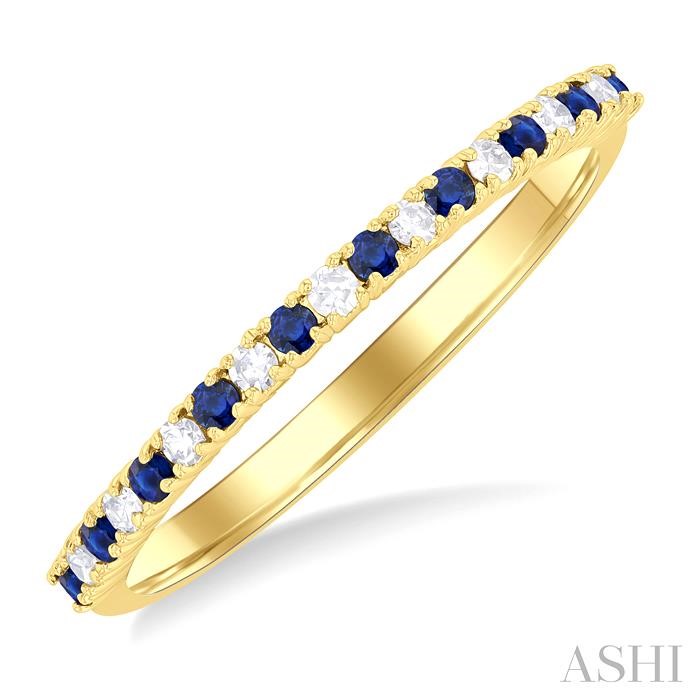 Alternate Gemstone & Diamond Band