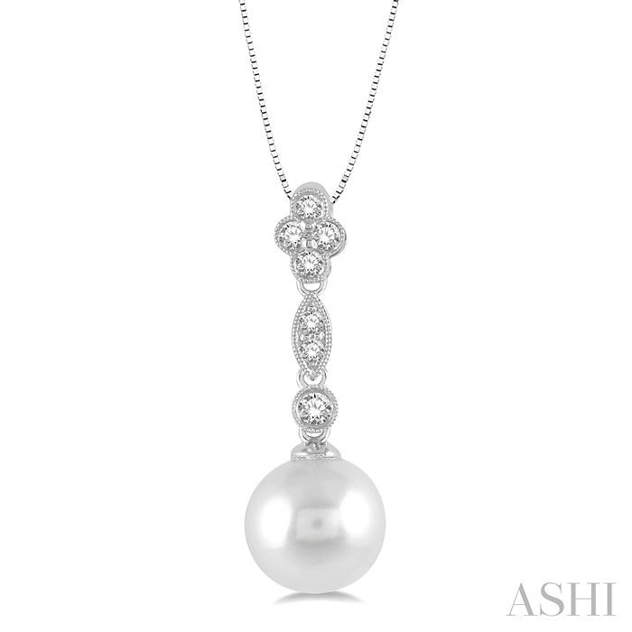 PEARL & DIAMOND FASHION PENDANT