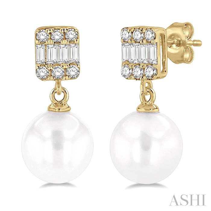 PEARL & DIAMOND EARRINGS