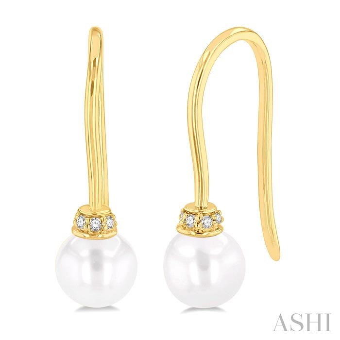 PEARL & PETITE DIAMOND FASHION EARRINGS