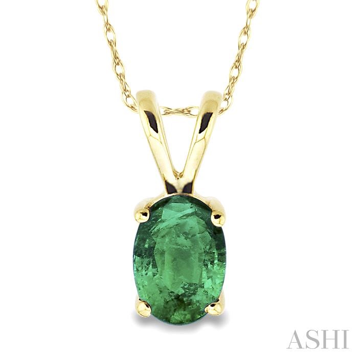 OVAL SHAPE GEMSTONE SOLITAIRE PENDANT