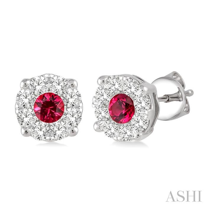 LOVEBRIGHT GEMSTONE & DIAMOND EARRINGS