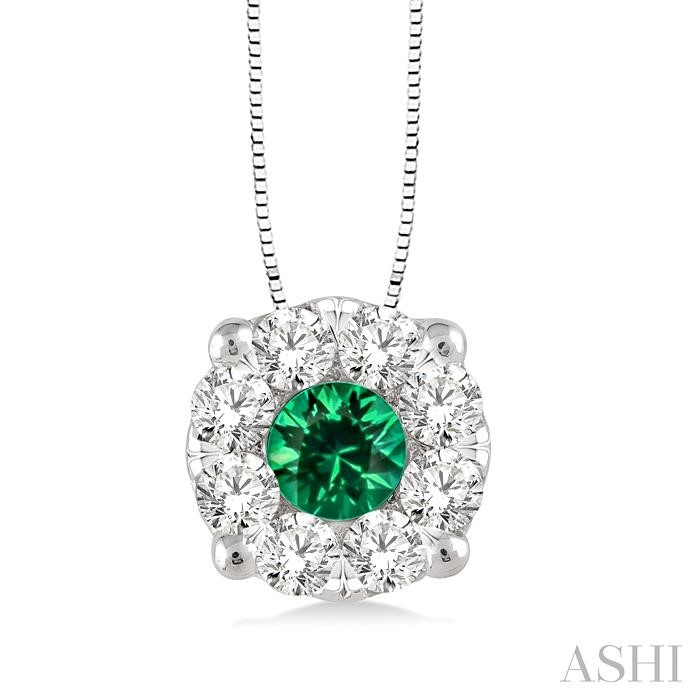 LOVEBRIGHT GEMSTONE & DIAMOND PENDANT