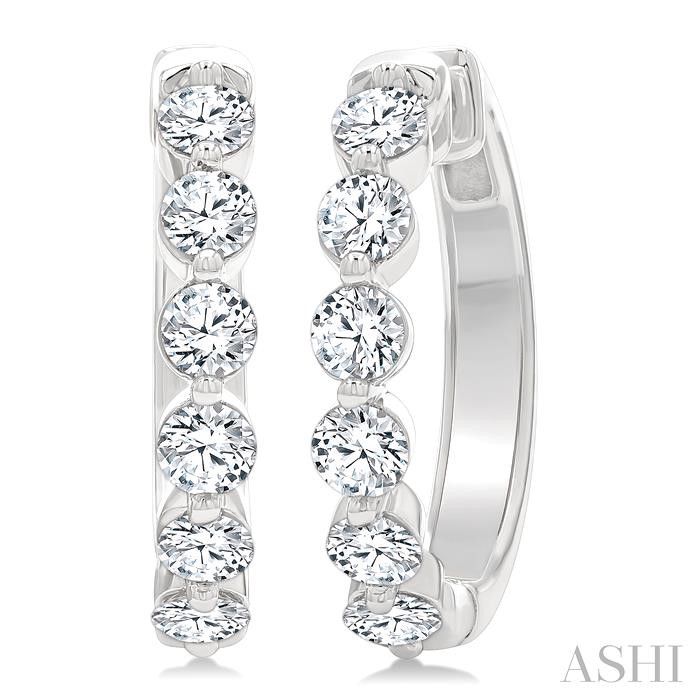 Diamond Hoop Earrings