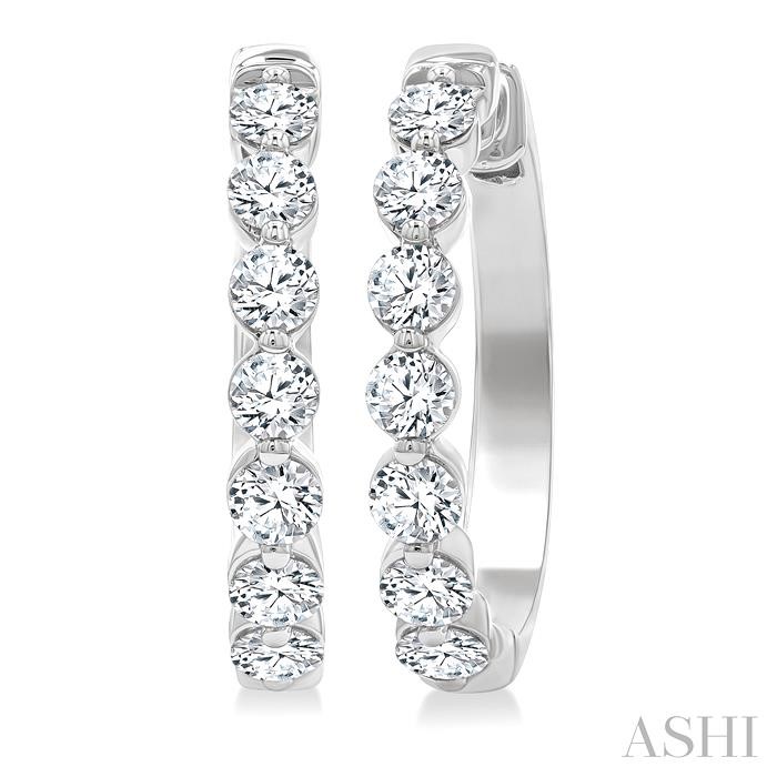 Diamond Hoop Earrings