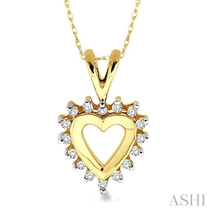 HEART SHAPE DIAMOND FASHION PENDANT