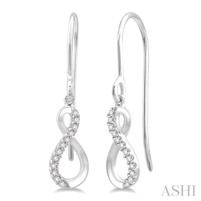 INFINITY PETITE DIAMOND FASHION EARRINGS