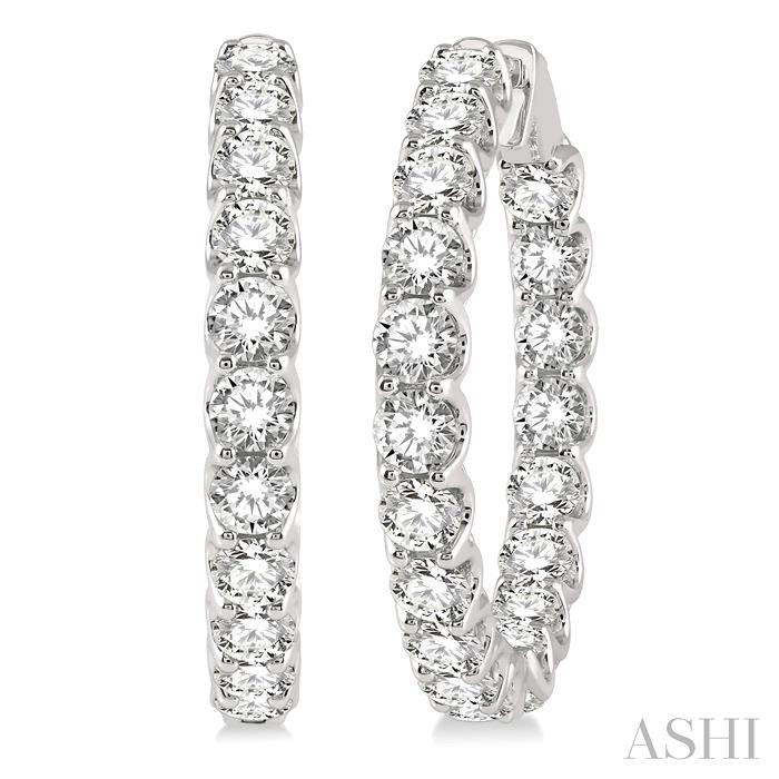 INSIDE-OUT DIAMOND HOOP EARRINGS