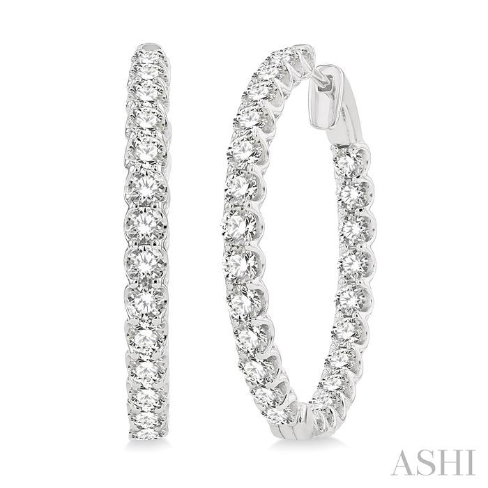 INSIDE-OUT DIAMOND HOOP EARRINGS