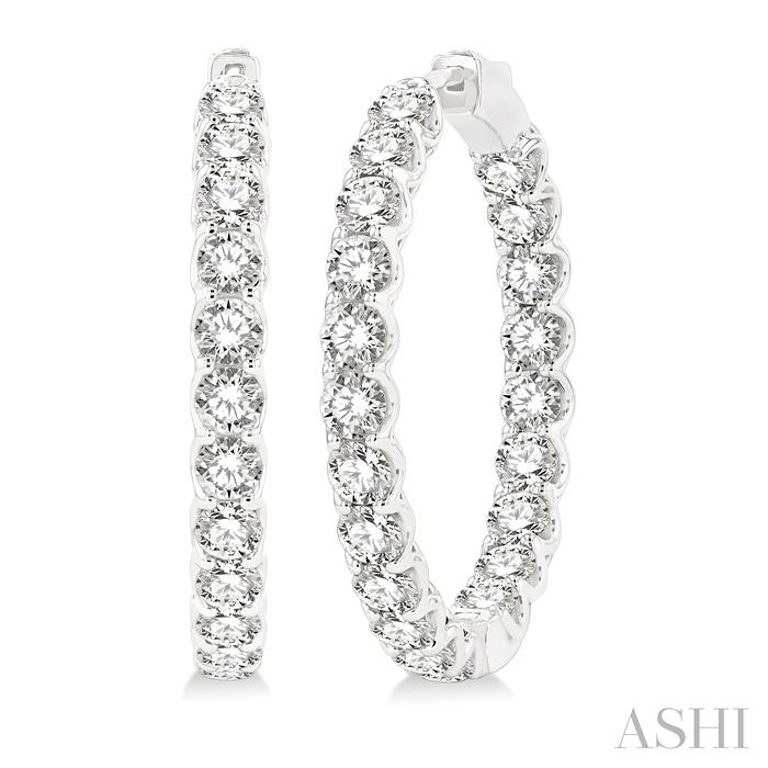 INSIDE-OUT DIAMOND HOOP EARRINGS