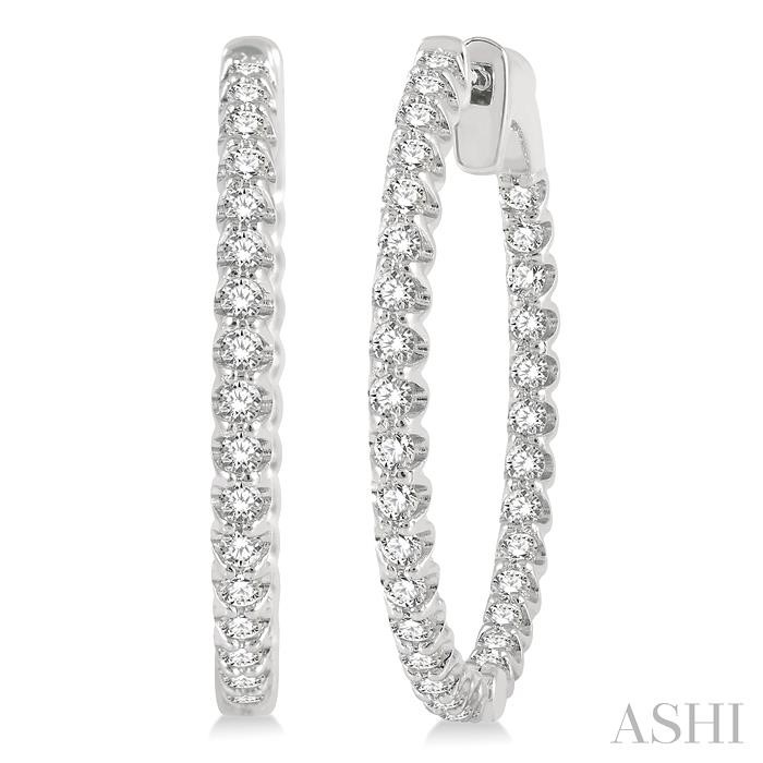 INSIDE-OUT DIAMOND HOOP EARRINGS