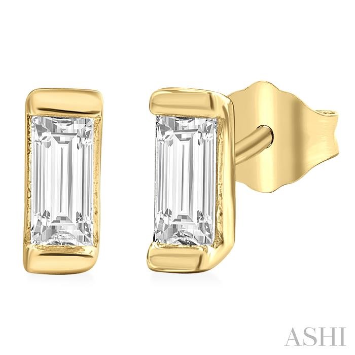 Bezel Set Petite Diamond Fashion Earrings