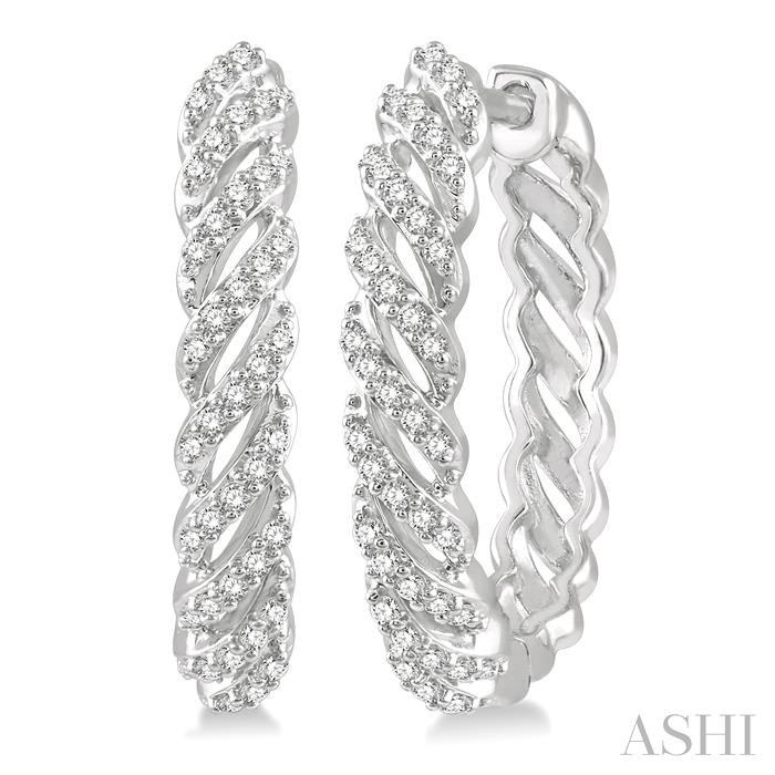 DIAMOND HOOP EARRINGS