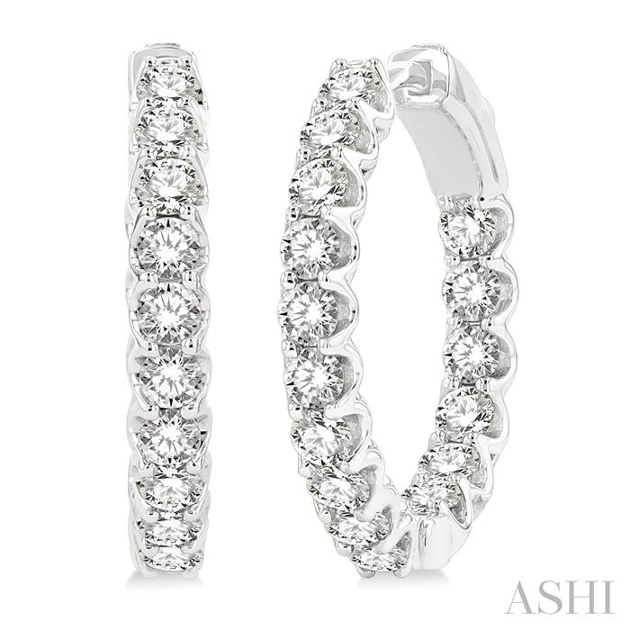 INSIDE-OUT DIAMOND HOOP EARRINGS