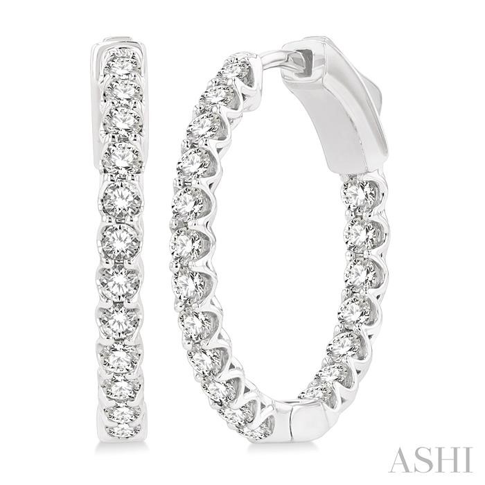 INSIDE-OUT DIAMOND HOOP EARRINGS