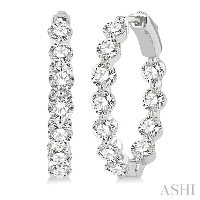 INSIDE-OUT DIAMOND HOOP EARRINGS