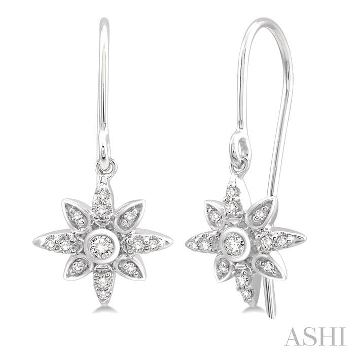 STAR DIAMOND FASHION EARRINGS