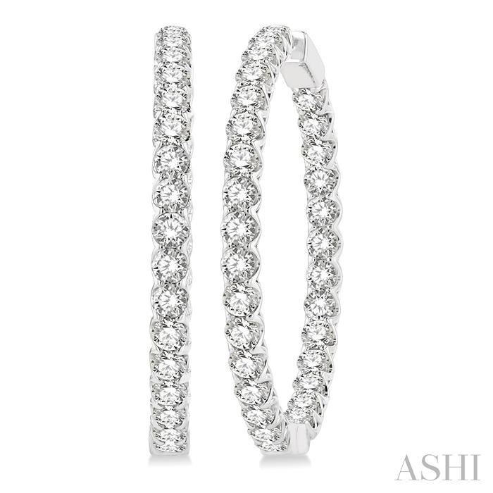 INSIDE-OUT DIAMOND HOOP EARRINGS