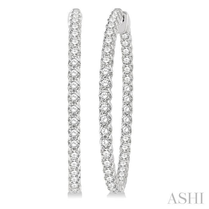 INSIDE-OUT DIAMOND HOOP EARRINGS