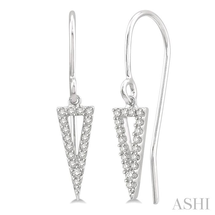 TRIANGLE DIAMOND FASHION EARRINGS