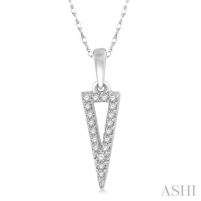 TRIANGLE DIAMOND FASHION PENDANT