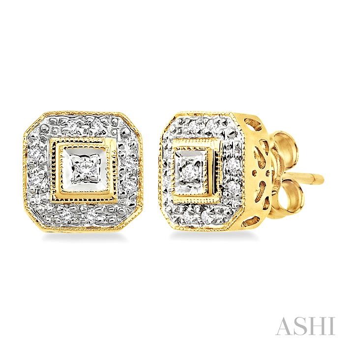 Cushion Shape Diamond Earrings