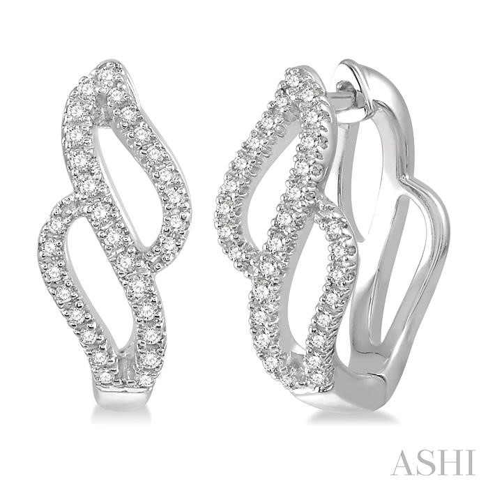 DIAMOND FASHION HOOP EARRINGS