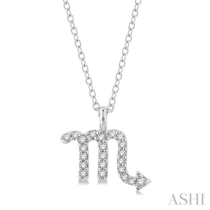 SCORPIO ZODIAC DIAMOND PENDANT