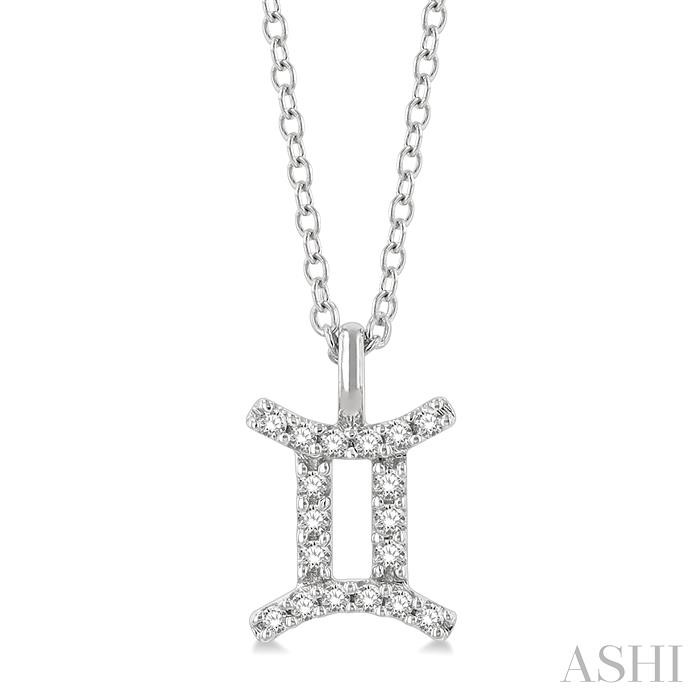 GEMINI ZODIAC DIAMOND PENDANT