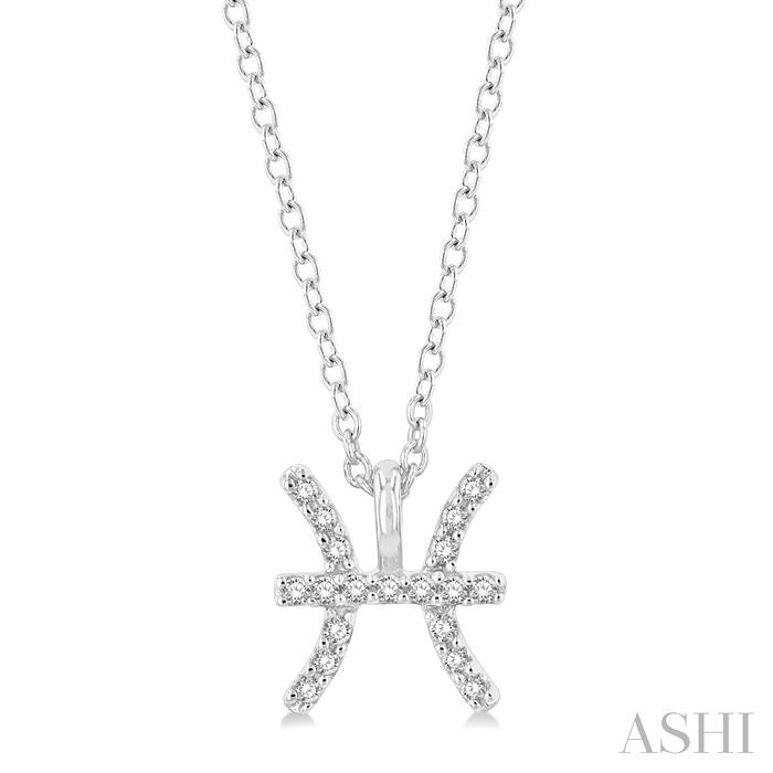 PISCES ZODIAC DIAMOND PENDANT