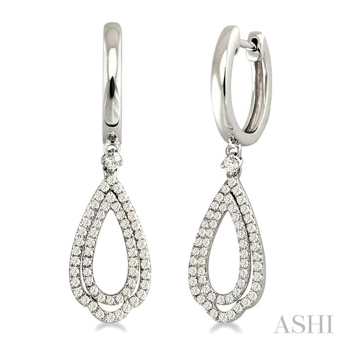 PEAR SHAPE DIAMOND EARRINGS