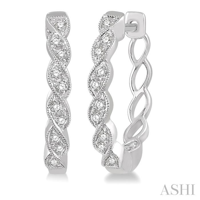 DIAMOND HOOP EARRINGS