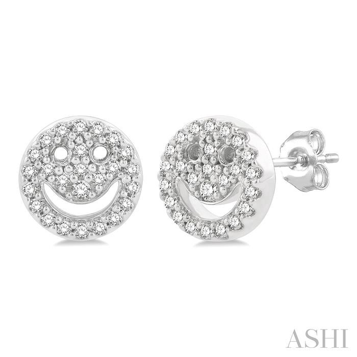 SMILEY PETITE DIAMOND FASHION EARRINGS