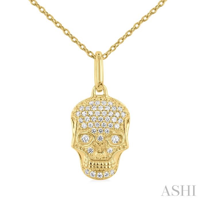 Skull Petite Diamond Fashion Pendant